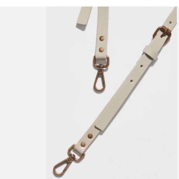 Free People FP Hold On Suspenders Belt Leather Brass Ivory XS/S - Picture 8 of 11